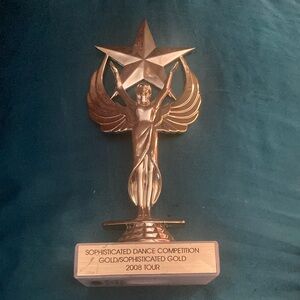 Gold Star Dance Trophy